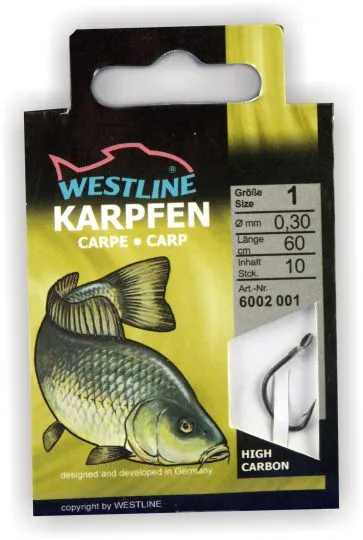 Angelhaken Karpfen gold 10 Stück