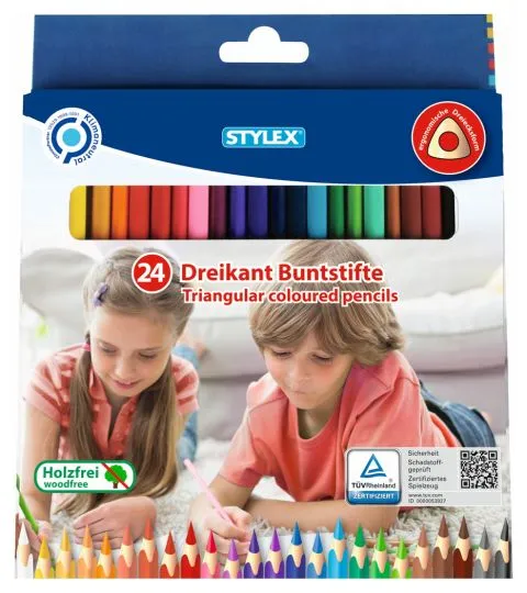 Buntstifte Dreikant 24 Stück