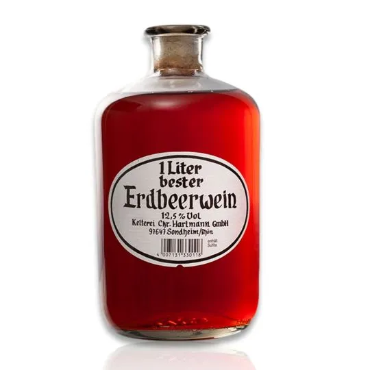 Ch. Hartmann Fruchtwein in Apotherflasche 1L