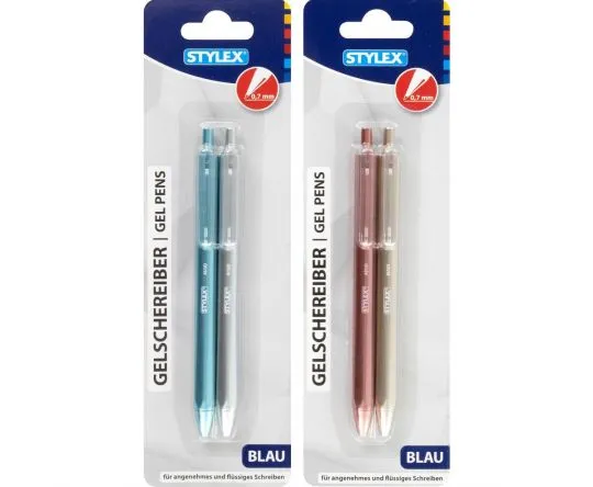 Gelschreiber Metallic 2 Stk