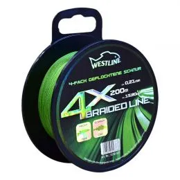 4X Braided Line Grün Ø 0,16mm - 0,38mm x 200m