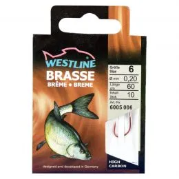 Angelhaken Brasse Rot 10 Stück