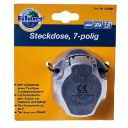 Steckdose 7 polig aus Metall